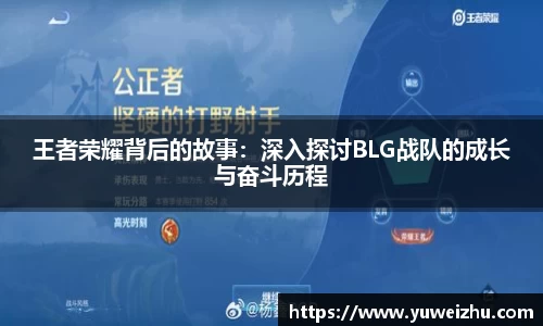 王者荣耀背后的故事：深入探讨BLG战队的成长与奋斗历程